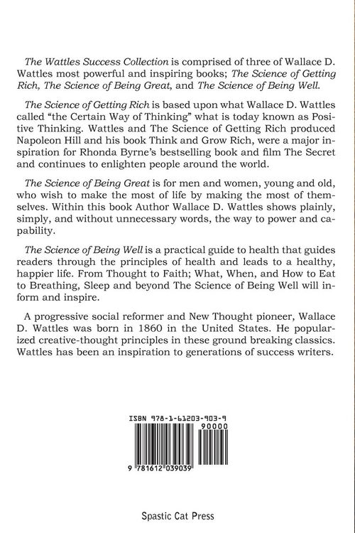 Produktbild: The Science of Wallace D. Wattles, The Science of Getting Rich, The Science of Being Great, The Science of Being Well