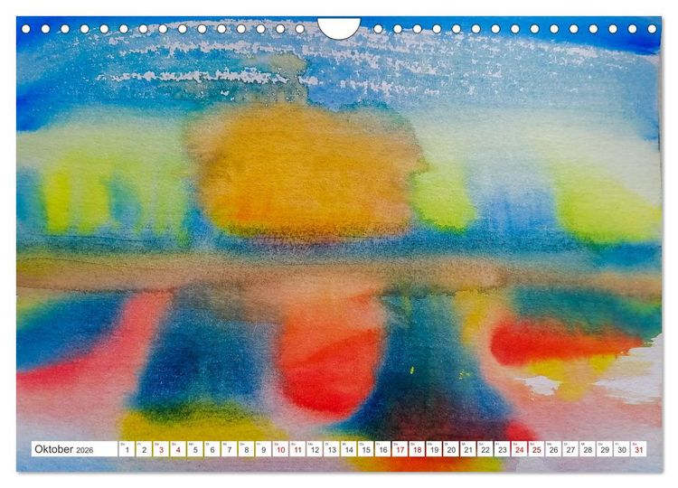 Produktbild: Roland Reiff Aquarelle Himmelslanschaften (Wandkalender 2026 DIN A4 quer), CALVENDO Monatskalender