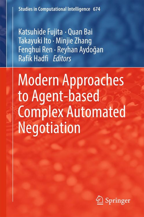 Produktbild: Modern Approaches to Agent-based Complex Automated Negotiation