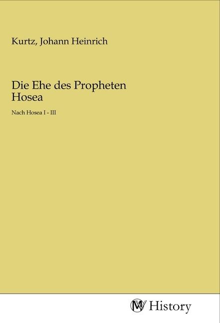 Produktbild: Die Ehe des Propheten Hosea