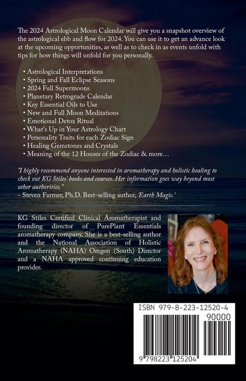 Produktbild: 2024 Astrological Moon Calendar with Empowerment Meditations, Angels, Affirmations, Crystals & Essential Oils