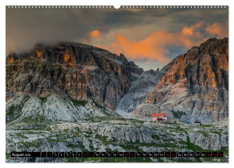 Produktbild: The Dolomites Mountains (High Quality Premium Wall Calendar 2026 DIN A2 landscape),CALVENDO 12 Month Wall Calendar