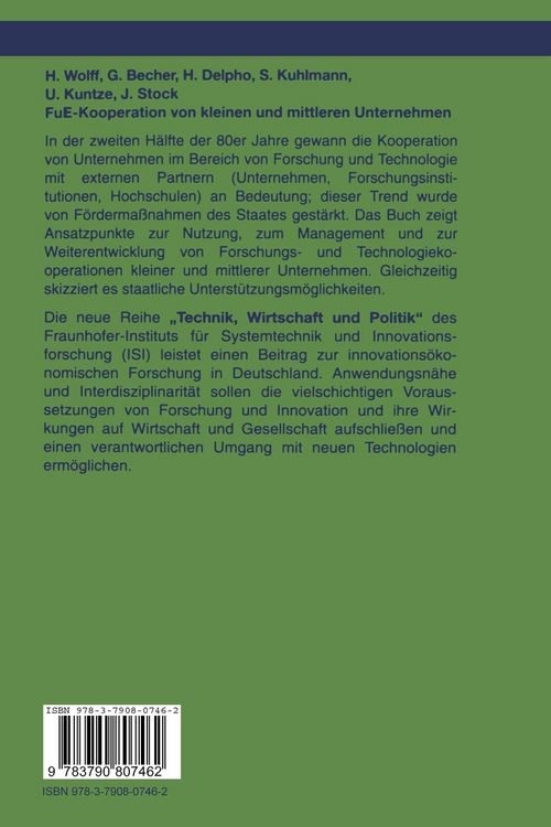 Produktbild: FuE-Kooperation von kleinen und mittleren Unternehmen