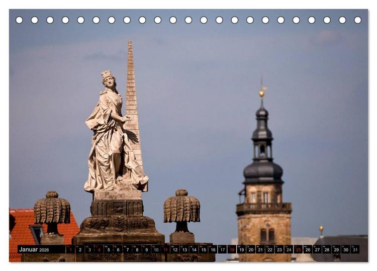 Produktbild: Die Altstadt von Bamberg (Tischkalender 2026 DIN A5 quer), CALVENDO Monatskalender
