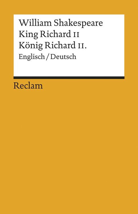 Produktbild: King Richard II / König Richard II.