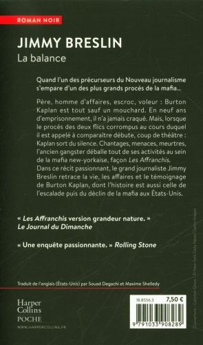Produktbild: La balance : grandeur et d&eacute;cadence d'un gangster