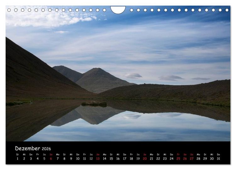 Produktbild: Island (Wandkalender 2026 DIN A4 quer), CALVENDO Monatskalender