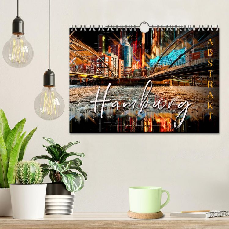 Produktbild: Hamburg abstrakt (Wandkalender 2026 DIN A4 quer), CALVENDO Monatskalender