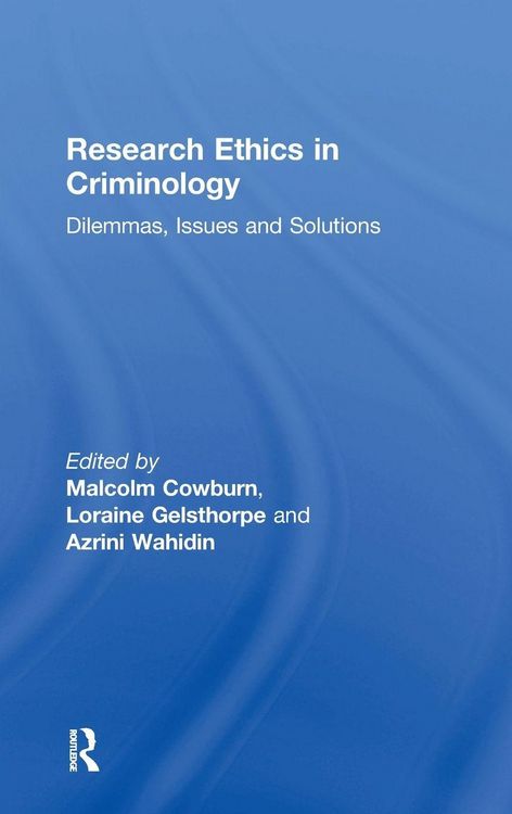 Produktbild: Research Ethics in Criminology