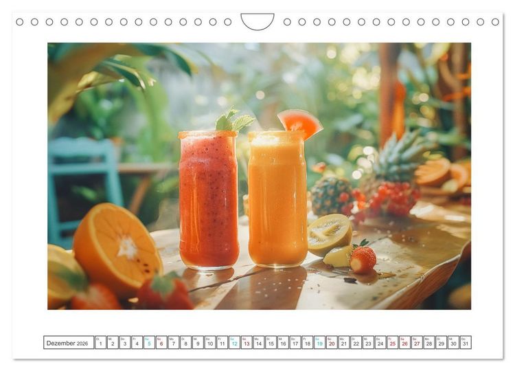 Produktbild: Leckere Smoothies (Wandkalender 2026 DIN A4 quer), CALVENDO Monatskalender