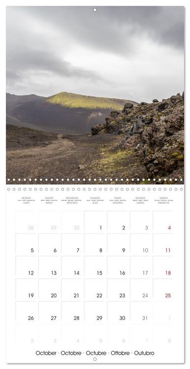 Produktbild: Iceland - Colorful Mountains (Wall Calendar 2026 12 &times; 12 Inch) CALVENDO 12 Month Wall Calendar