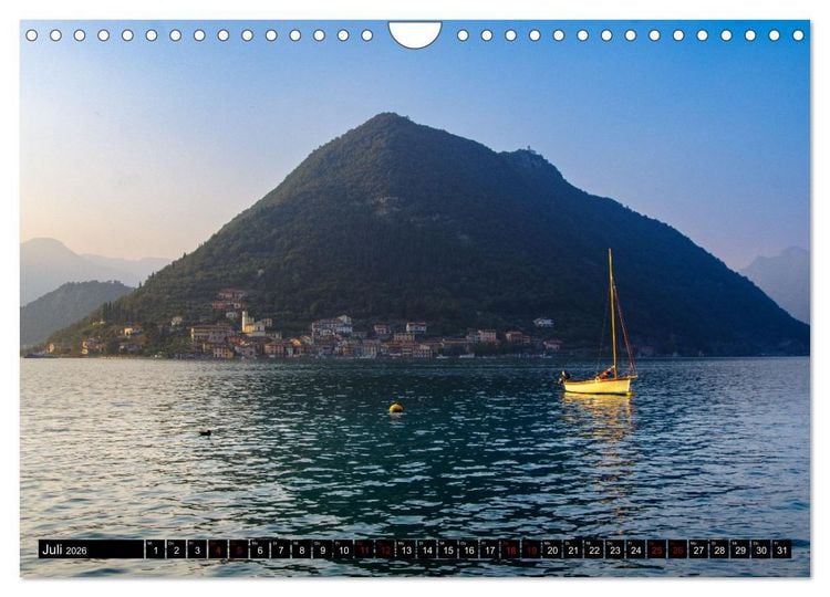 Produktbild: Romantischer Lago d'Iseo (Wandkalender 2026 DIN A4 quer), CALVENDO Monatskalender
