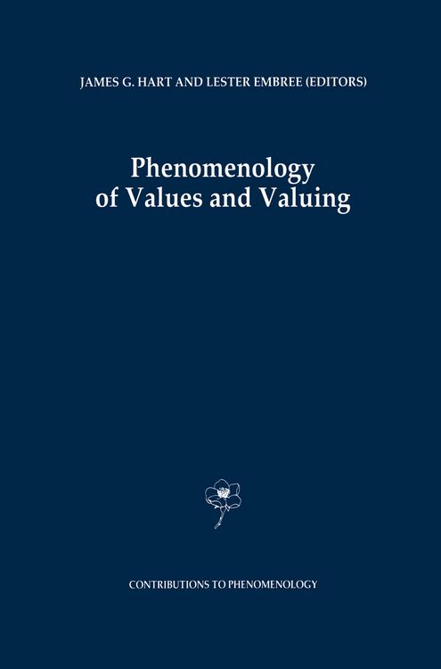 Produktbild: Phenomenology of Values and Valuing