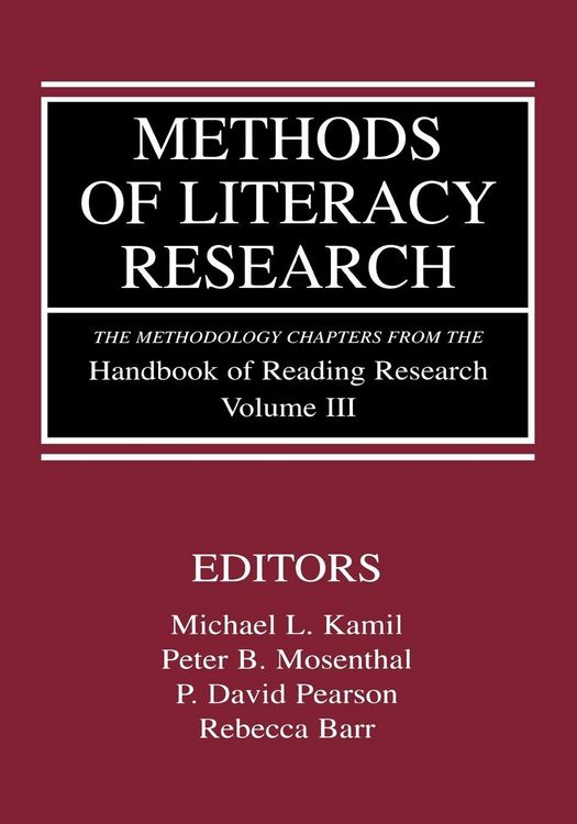 Produktbild: Methods of Literacy Research
