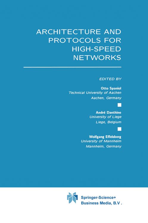 Produktbild: Architecture and Protocols for High-Speed Networks