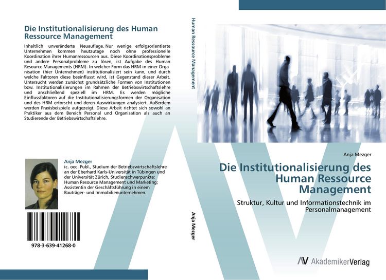 Produktbild: Die Institutionalisierung des Human Ressource Management