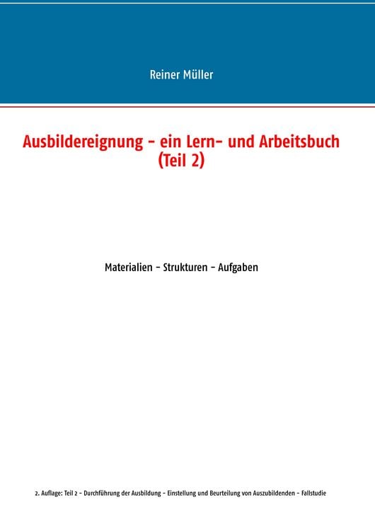 Produktbild: Ausbildereignung - ein Lern- und Arbeitsbuch (Teil 2)