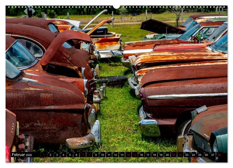 Produktbild: Memories of American Cars (Wandkalender 2026 DIN A2 quer), CALVENDO Monatskalender