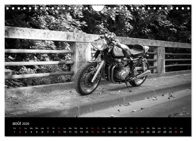 Produktbild: Une moto de caract&egrave;re (Calendrier mural 2026 DIN A4 vertical), CALVENDO calendrier mensuel