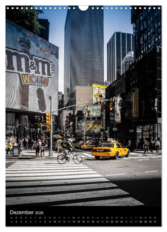 Produktbild: NEW YORK &ndash; street view (Wandkalender 2026 DIN A3 hoch), CALVENDO Monatskalender