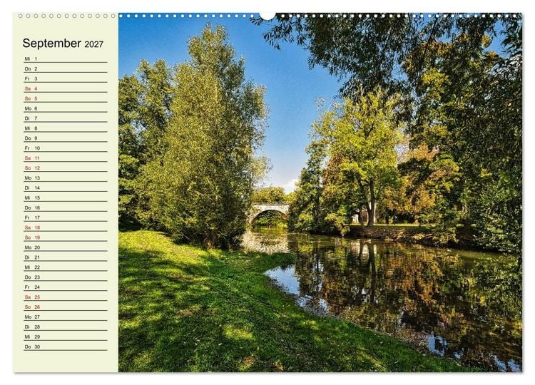 Produktbild: Weimar - Mit Plan durch das Jahr (hochwertiger Premium Wandkalender 2027 DIN A2 quer), Kunstdruck in Hochglanz