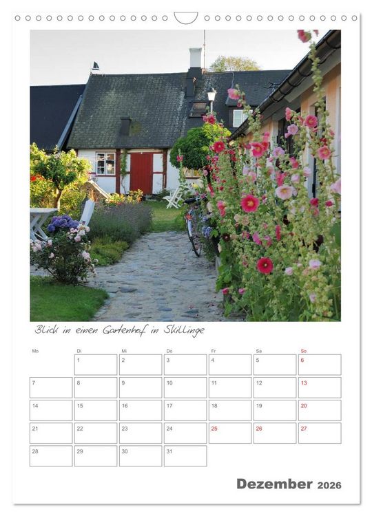 Produktbild: G&auml;rten in Schweden (Wandkalender 2026 DIN A3 hoch), CALVENDO Monatskalender