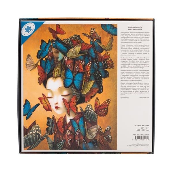 Produktbild: Madame Butterfly 1000 Piece Jigsaw Puzzle by Paperblanks (Esprit de Lacombe)