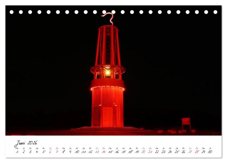 Produktbild: Nachtschicht - N&auml;chtliche Impressionen vom Ruhrgebiet und dem Niederrhein (Tischkalender 2026 DIN A5 quer), CALVENDO Monatskalender