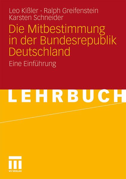 Produktbild: Die Mitbestimmung in der Bundesrepublik Deutschland