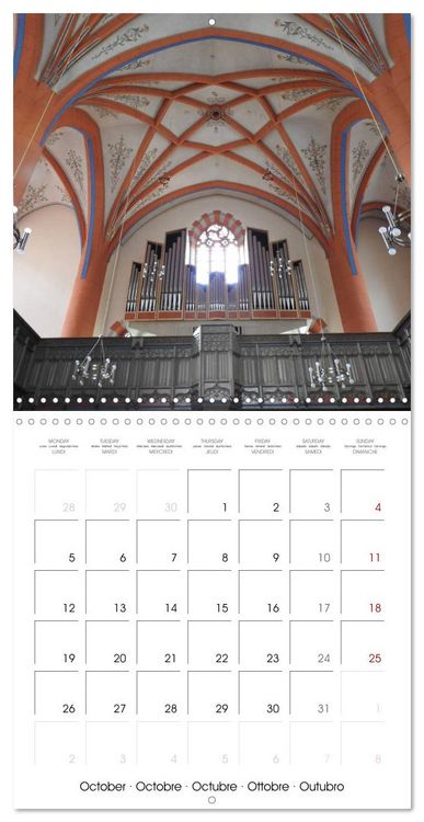 Produktbild: Fantastic German Church Organs (Wall Calendar 2026 12 &times; 12 Inch) CALVENDO 12 Month Wall Calendar