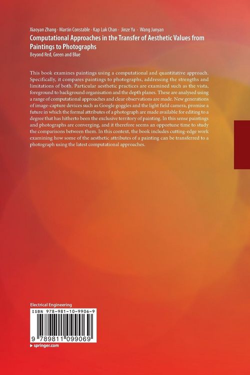 Produktbild: Computational Approaches in the Transfer of Aesthetic Values from Paintings to Photographs