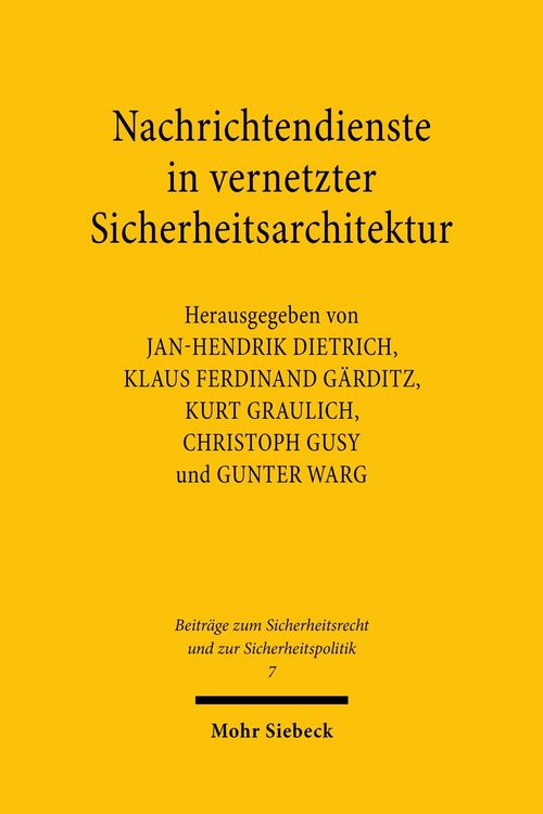 Produktbild: Nachrichtendienste in vernetzter Sicherheitsarchitektur