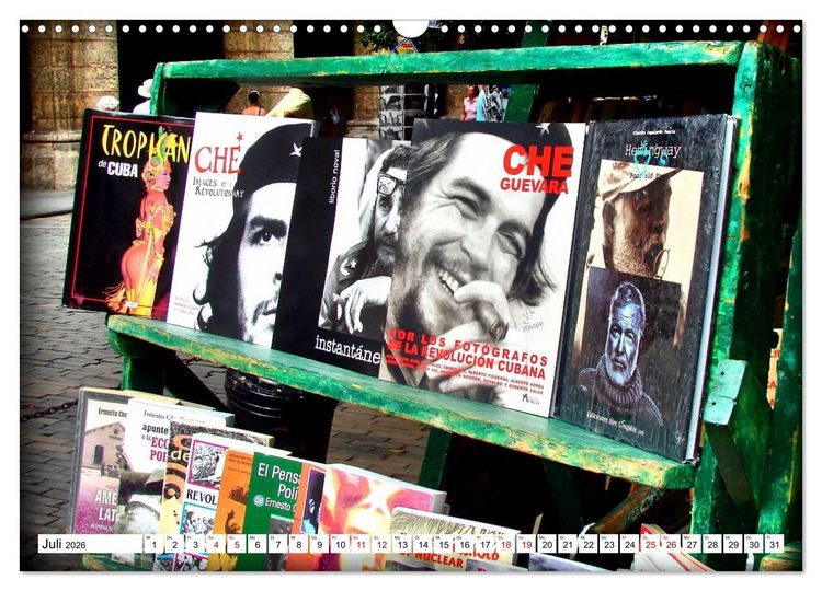 Produktbild: Leseland Kuba - Buchh&auml;ndler in Havanna (Wandkalender 2026 DIN A3 quer), CALVENDO Monatskalender