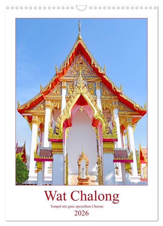 Produktbild: Wat Chalong - Tempel mit ganz speziellem Charme (Wandkalender 2026 DIN A3 hoch), CALVENDO Monatskalender