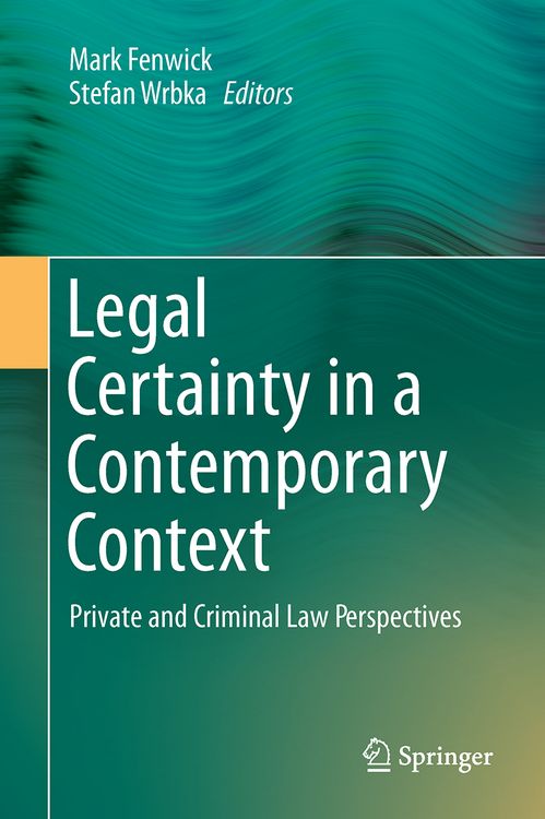 Produktbild: Legal Certainty in a Contemporary Context