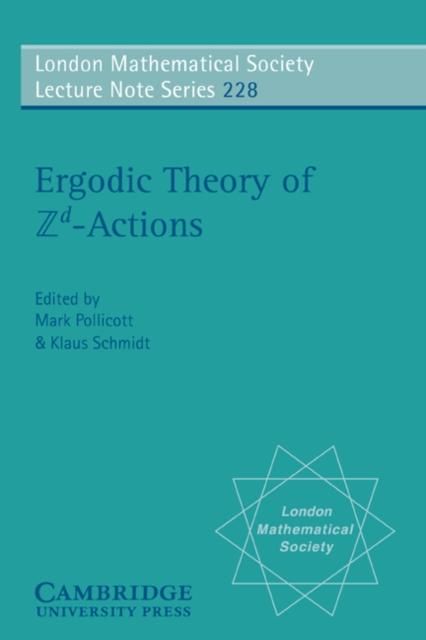 Produktbild: Ergodic Theory and Zd Actions