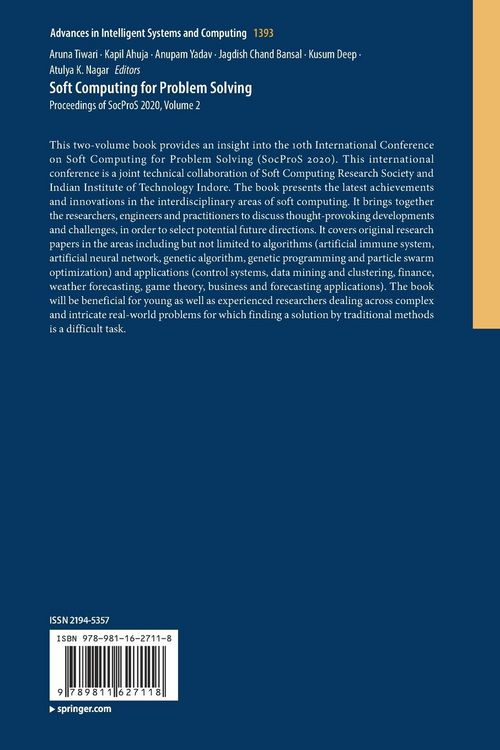 Produktbild: Soft Computing for Problem Solving