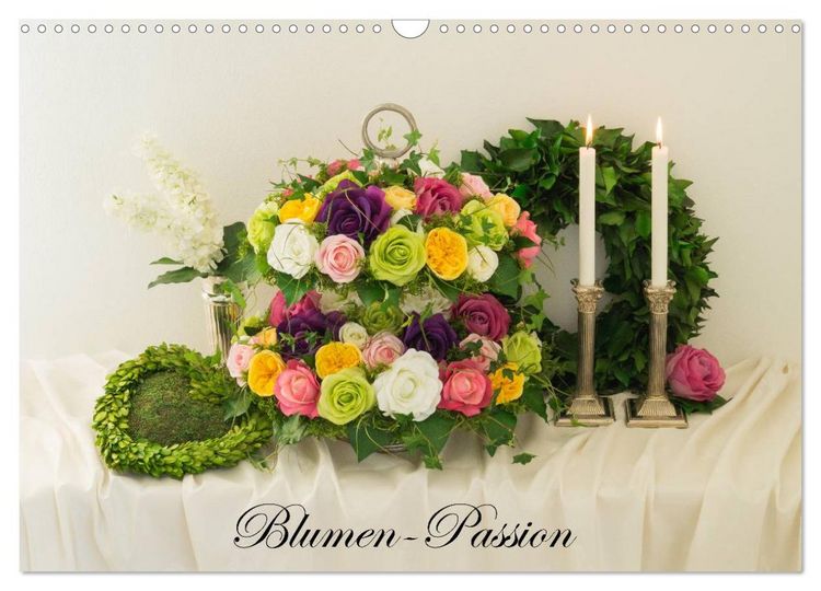 Produktbild: Blumen-Passion (Wandkalender 2026 DIN A3 quer), CALVENDO Monatskalender