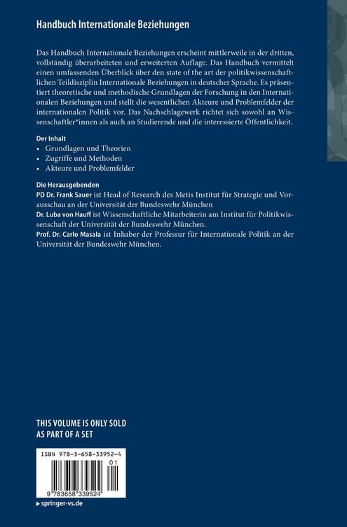 Produktbild: Handbuch Internationale Beziehungen