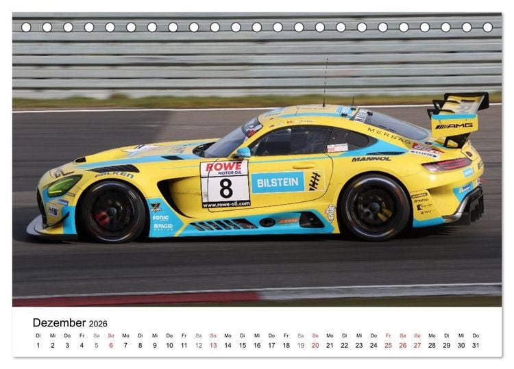 Produktbild: VLN Langstrecken Meisterschaft (Tischkalender 2026 DIN A5 quer), CALVENDO Monatskalender