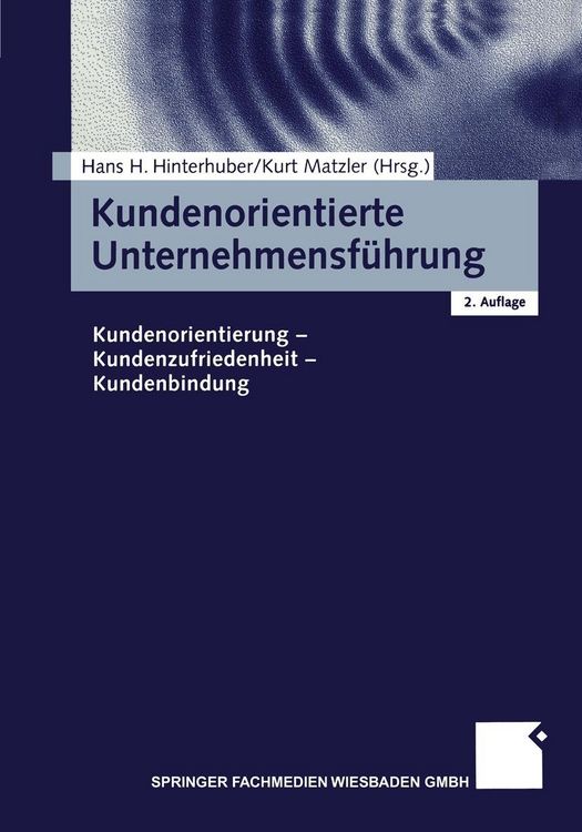 Produktbild: Kundenorientierte Unternehmensf&uuml;hrung