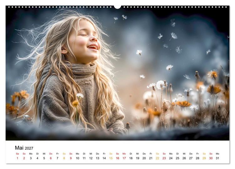 Produktbild: Kinder. Landkinder - Lebendig. Frei. Gl&uuml;cklich. (Wandkalender 2027 DIN A2 quer), CALVENDO Monatskalender