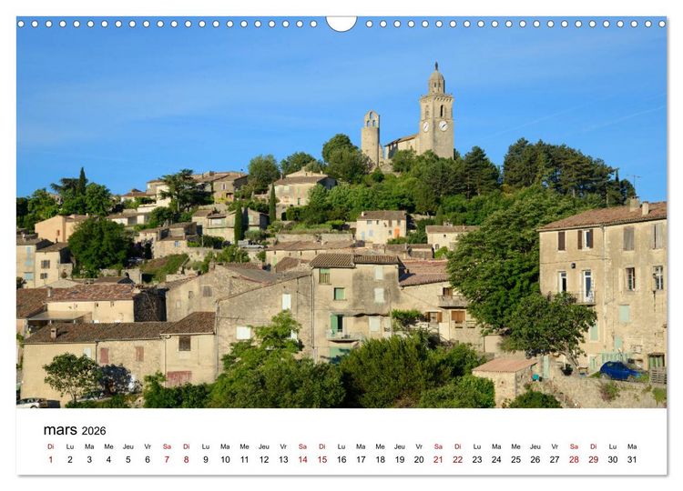 Produktbild: Les plus beaux villages du Luberon (Calendrier mural 2026 DIN A3 vertical), CALVENDO calendrier mensuel