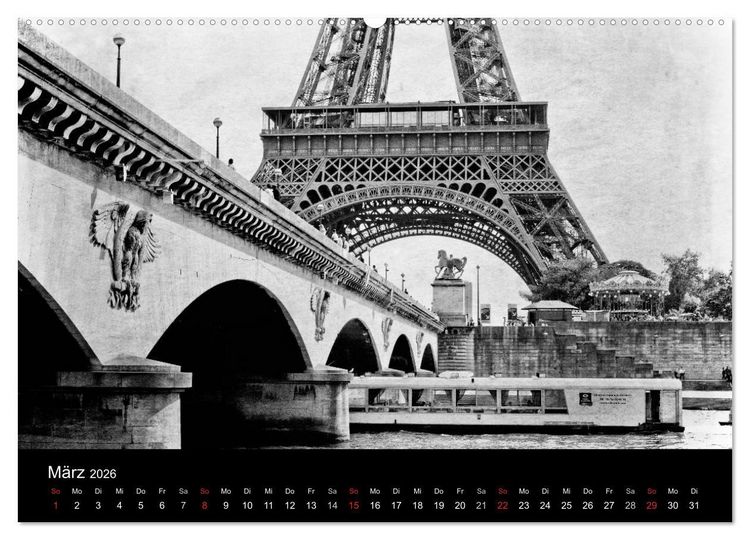 Produktbild: Streifzug durch Paris (Wandkalender 2026 DIN A2 quer), CALVENDO Monatskalender