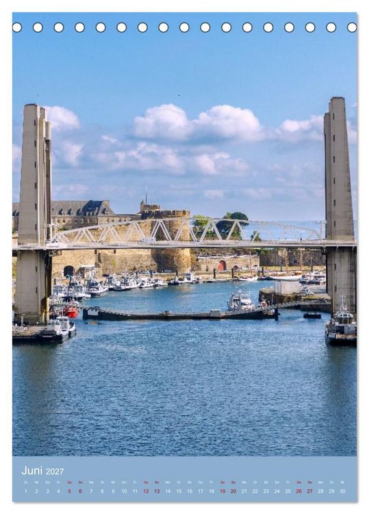 Produktbild: Facetten der Bretagne. Granit, Meer und Geschichte (Tischkalender 2027 DIN A5 hoch), CALVENDO Monatskalender