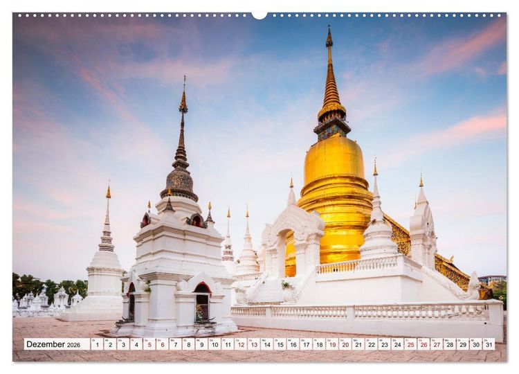 Produktbild: Thailand - Postkarten aus dem Land des L&auml;chelns (Wandkalender 2026 DIN A2 quer), CALVENDO Monatskalender
