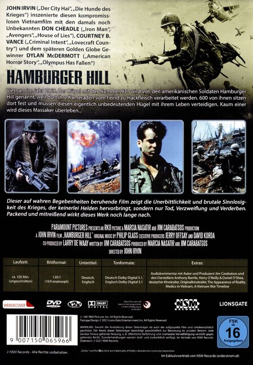 Produktbild: Hamburger Hill (uncut)