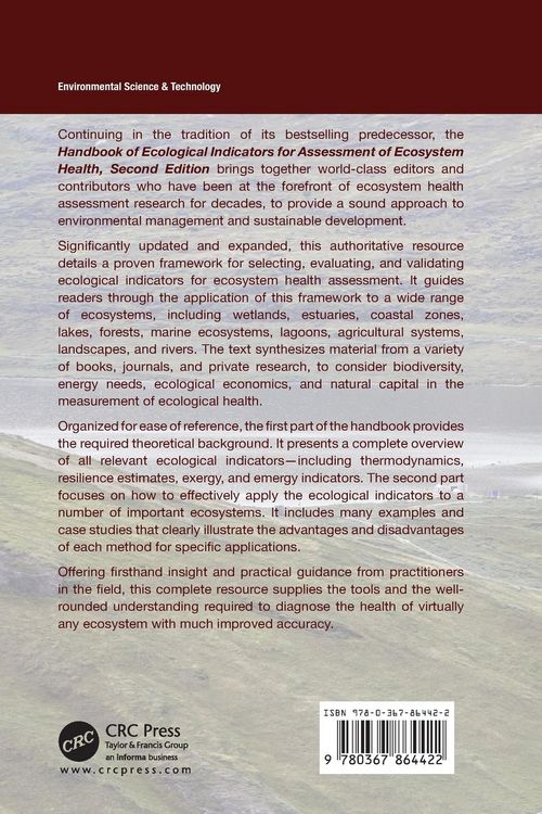 Produktbild: Handbook of Ecological Indicators for Assessment of Ecosystem Health