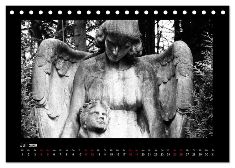 Produktbild: Die Engel von Melaten (Tischkalender 2026 DIN A5 quer), CALVENDO Monatskalender