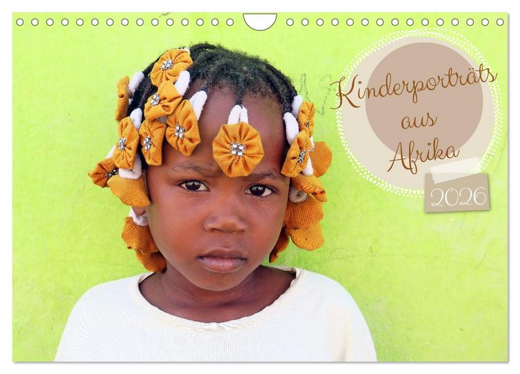 Produktbild: Kinderportr&auml;ts aus Afrika (Wandkalender 2026 DIN A4 quer), CALVENDO Monatskalender